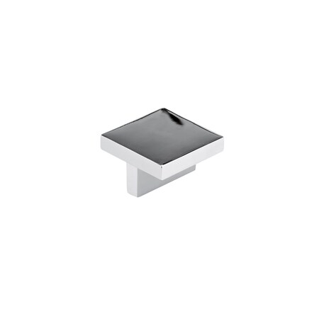 Richelieu 1 21/32 in (42 mm) x 1 21/32 in (42 mm) Polished Nickel Contemporary Cabinet Knob BP84150180