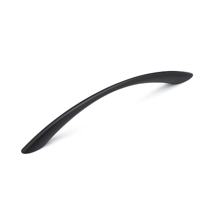 Richelieu 6-5/16 in. (160 mm) Center-to-Center Matte Black Contemporary Drawer Pull BP85820160900