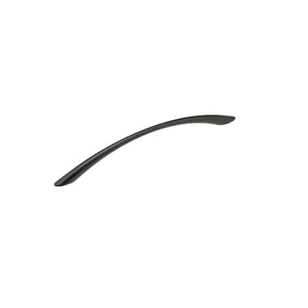 Richelieu 7 9/16 in (192 mm) Center-to-Center Matte Black Contemporary Drawer Pull BP85820192900