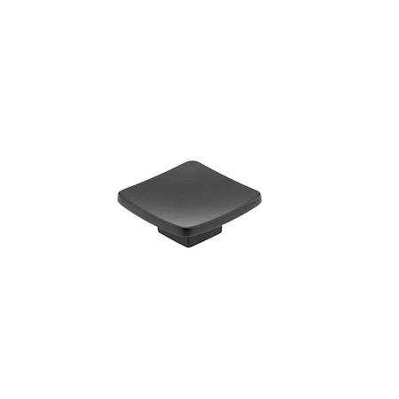 Richelieu 2 1/4 in (57 mm) x 2 1/4 in (57 mm) Matte Black Contemporary Cabinet Knob BP860957900