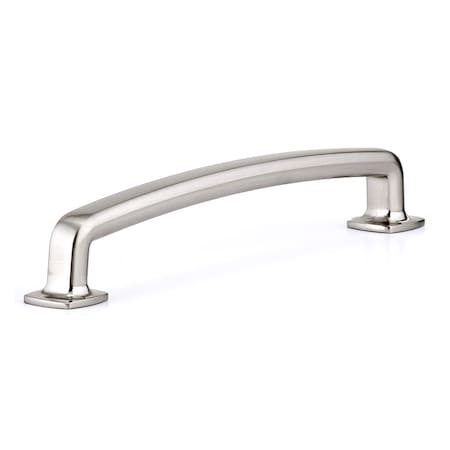 Richelieu 6-5/16 in. (160 mm) Center-to-Center Brushed Nickel Transitional Drawer Pull BP863160195
