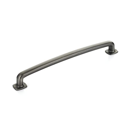 Richelieu 7-9/16 in. (192 mm) Center-to-Center Antique Nickel Transitional Drawer Pull BP863192143
