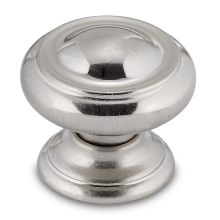 Richelieu 1 3/16 in (30 mm) Brushed Nickel Traditional Metal Cabinet Knob BP8632195