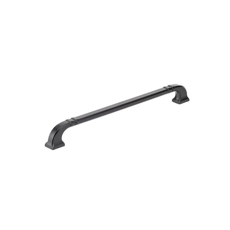 Richelieu 12-inch (305 mm) Center to Center Matte Black Transitional Cabinet Pull BP865012900