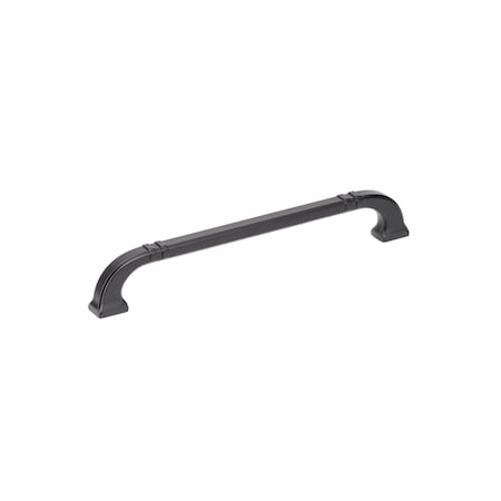 Richelieu 7 9/16-inch (192 mm) Center to Center Matte Black Transitional Cabinet Pull BP8650192900