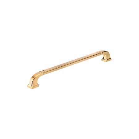Richelieu 12 5/8-inch (320 mm) Center to Center Aurum Brushed Gold Transitional Cabinet Pull BP8650320158