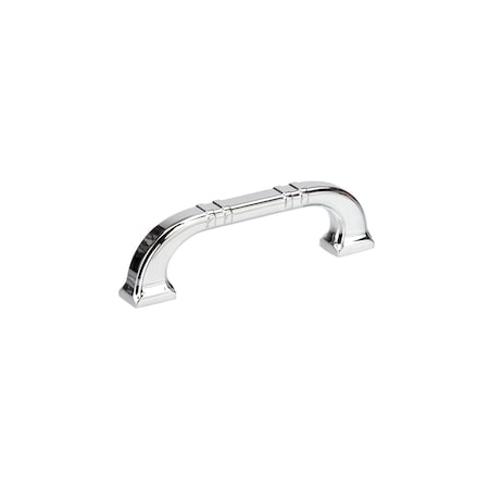 Richelieu 3 3/4-inch (96 mm) Center to Center Chrome Transitional Cabinet Pull BP865096140