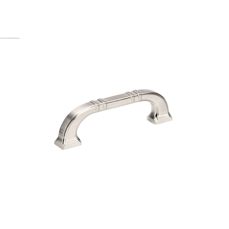 Richelieu 3 3/4-inch (96 mm) Center to Center Brushed Nickel Transitional Cabinet Pull BP865096195