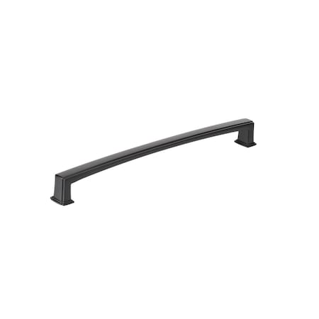 Richelieu 12-inch (305 mm) Center to Center Matte Black Transitional Cabinet Pull BP867512900