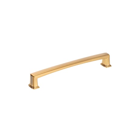Richelieu 7 9/16-inch (192 mm) Center to Center Aurum Brushed Gold Transitional Cabinet Pull BP8675192158