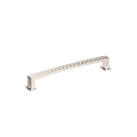 Richelieu 7 9/16-inch (192 mm) Center to Center Brushed Nickel Transitional Cabinet Pull BP8675192195