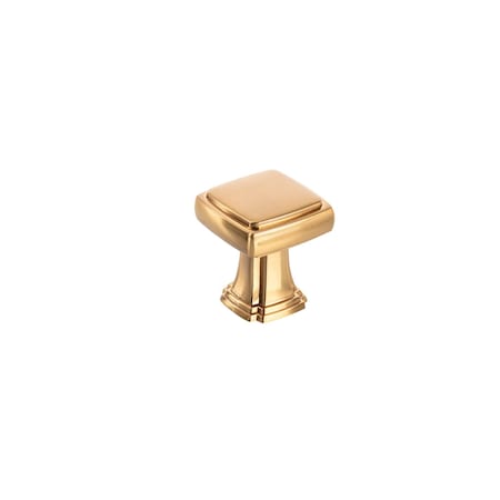 Richelieu 1 1/8-inch (28 mm) x 1 1/8-inch (28 mm) Aurum Brushed Gold Transitional Cabinet Knob BP867528158