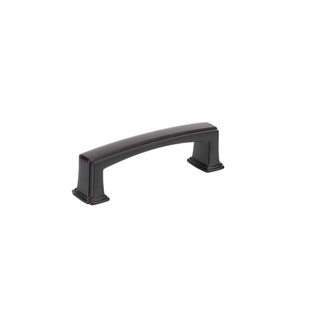 Richelieu 3 3/4-inch (96 mm) Center to Center Matte Black Transitional Cabinet Pull BP867596900