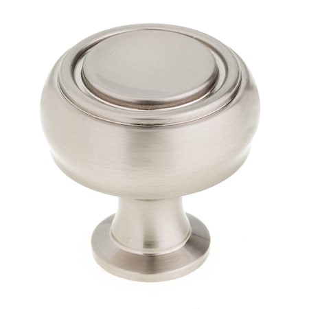 Richelieu 1 5/16 in (33 mm) Brushed Nickel Contemporary Cabinet Knob BP872233195