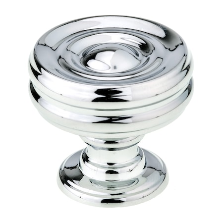 Richelieu 1 3/8 in (35 mm) Chrome Contemporary Cabinet Knob BP872535140