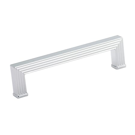 Richelieu 5-1/16 in. (128 mm) Center-to-Center Chrome Transitional Drawer Pull BP8788128140