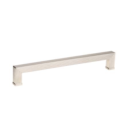 Richelieu 12-5/8 in. (320 mm) Center-to-Center Brushed Nickel Transitional Drawer Pull BP8788320195