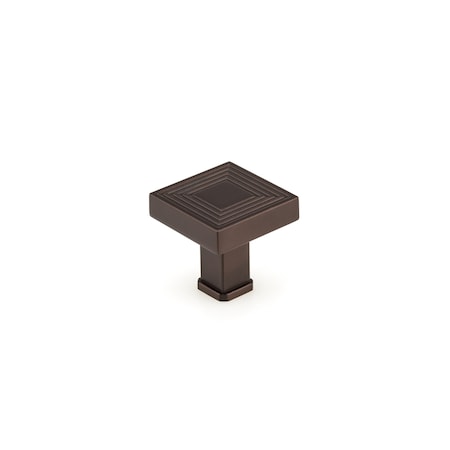 Richelieu 1 3/8 in (35 mm) x 1 3/8 in (35 mm) Honey Bronze Transitional Cabinet Knob BP87883535HBRZ