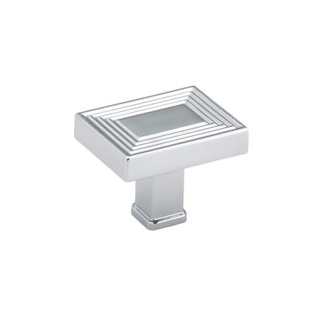Richelieu 1 25/32 in (45 mm)  x 1 3/8 in (35 mm) Chrome Transitional Cabinet Knob BP87883545140