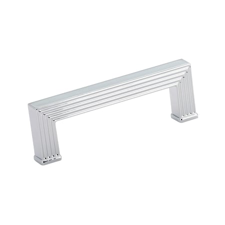 Richelieu 3-3/4 in. (96 mm) Center-to-Center Chrome Transitional Drawer Pull BP878896140