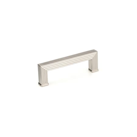 Richelieu 3-3/4 in. (96 mm) Center-to-Center Brushed Nickel Transitional Drawer Pull BP878896195