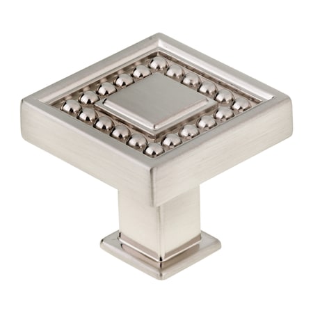 Richelieu 1 5/16 in (33 mm) x 1 5/16 in (33 mm) Brushed Nickel Transitional Cabinet Knob BP87953333195