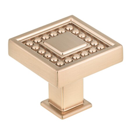 Richelieu 1 5/16 in (33 mm) x 1 5/16 in (33 mm) Champagne Bronze Transitional Cabinet Knob BP87953333CHBRZ