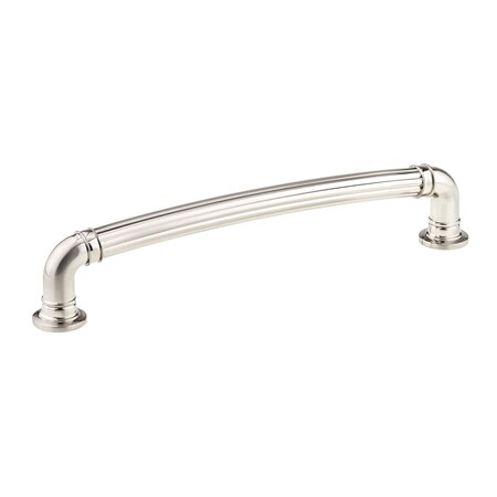 Richelieu 7 9/16 in (192 mm) Center-to-Center Brushed Nickel Traditional Drawer Pull BP8818192195