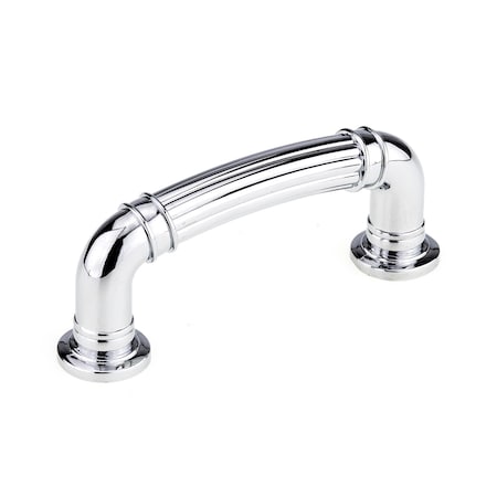 Richelieu 3 in (76.2 mm) Center-to-Center Chrome Traditional Drawer Pull BP88183140