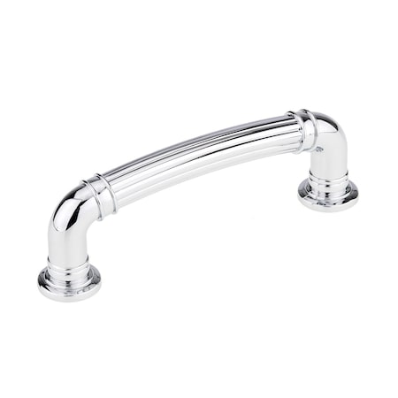 Richelieu 3 3/4 in (96 mm) Center-to-Center Chrome Traditional Drawer Pull BP881896140
