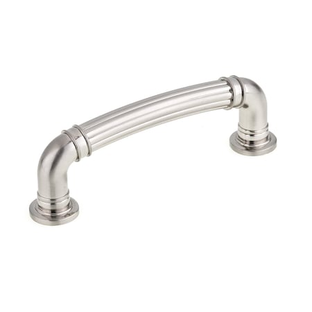 Richelieu 3 3/4 in (96 mm) Center-to-Center Brushed Nickel Traditional Drawer Pull BP881896195