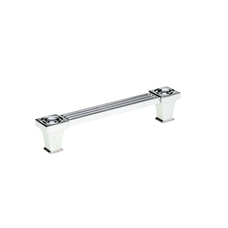 Richelieu 5-1/16 in. (128 mm) Center-to-Center Chrome Transitional Drawer Pull BP8822128140