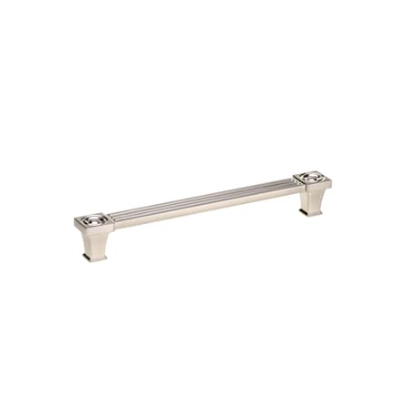 Richelieu 7-9/16 in. (192 mm) Center-to-Center Brushed Nickel Transitional Drawer Pull BP8822192195