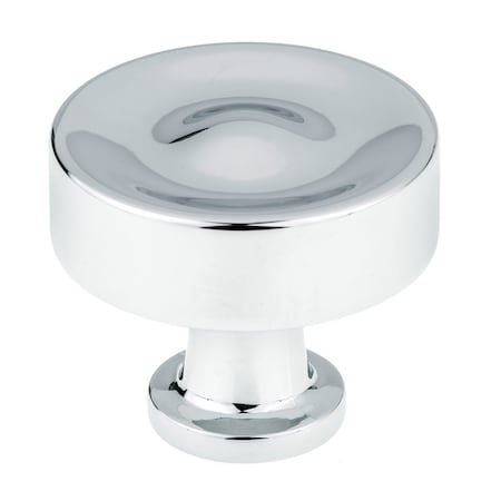 Richelieu 1 3/8 in (35 mm) Chrome Traditional Cabinet Knob BP885535140