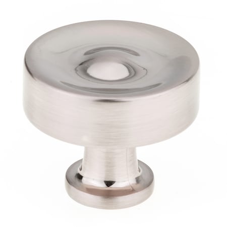Richelieu 1 3/8 in (35 mm) Brushed Nickel Traditional Cabinet Knob BP885535195