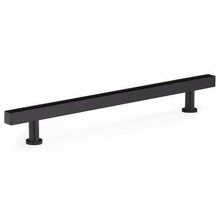 Richelieu 7 9/16-inch (192 mm) Center to Center Matte Black Contemporary Cabinet Pull BP8864192900