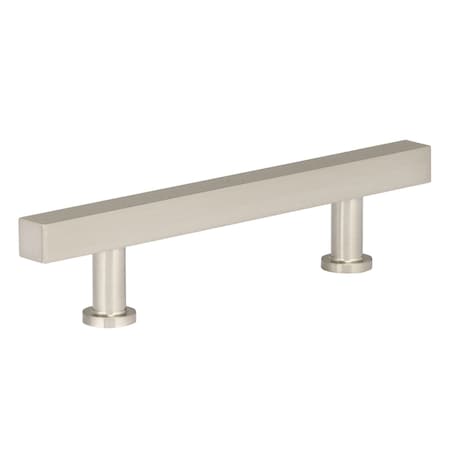 Richelieu 3 3/4-inch (96 mm) Center to Center Brushed Nickel Contemporary Cabinet Pull BP886496195