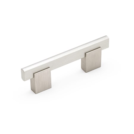 Richelieu 3 in. (76 mm) Center-to-Center Brushed Nickel Contemporary Drawer Pull BP905076195
