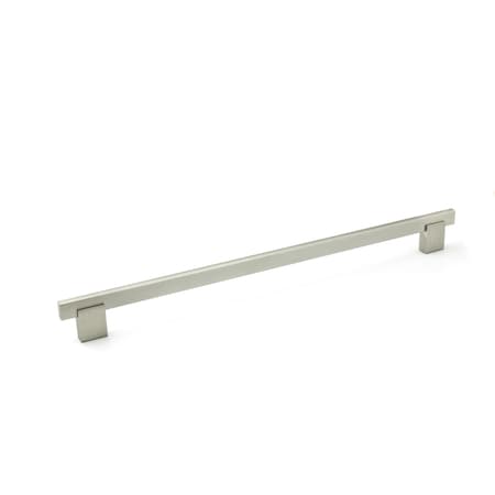 Richelieu 10 1/8 in (256 mm) Center-to-Center Brushed Nickel Contemporary Drawer Pull BP905256195