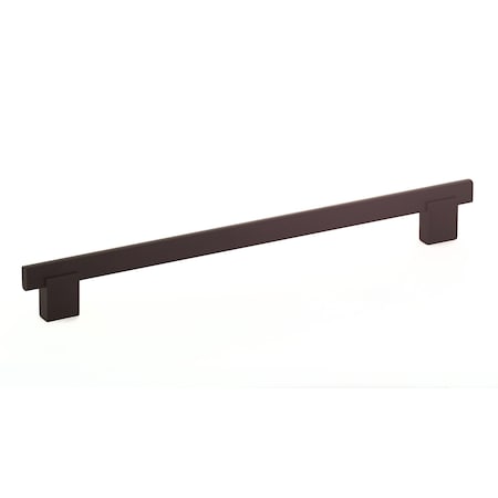 Richelieu 10-1/16 in. (256 mm) Center-to-Center Matte Black Contemporary Drawer Pull BP905256900