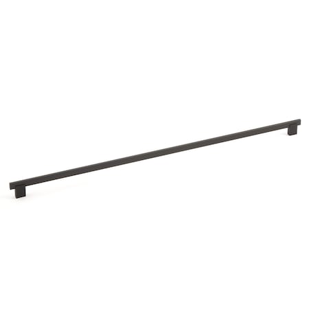 Richelieu 25-3/16 in. (640 mm) Center-to-Center Matte Black Contemporary Drawer Pull BP905640900