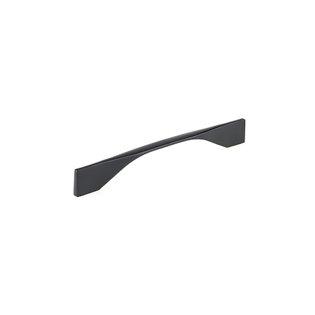 Richelieu 6 5/16 in or 7 9/16 in (160 mm or 192 mm) Center-to-Center Matte Black Contemporary Cabinet Pull BP9253192900