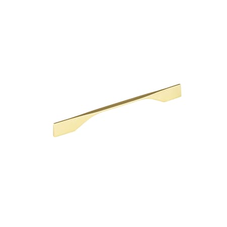 Richelieu 8 13/16 in to 10 1/8 in (224 mm to 256 mm) Brushed Gold Contemporary Drawer Pull BP9253256165
