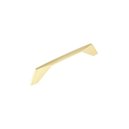 Richelieu 6 5/16 in (160 mm) Center-to-Center Brushed Gold Contemporary Cabinet Pull BP9256160165