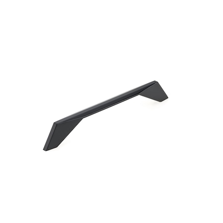 Richelieu 6 5/16 in (160 mm) Center-to-Center Matte Black Contemporary Drawer Pull BP9256160900