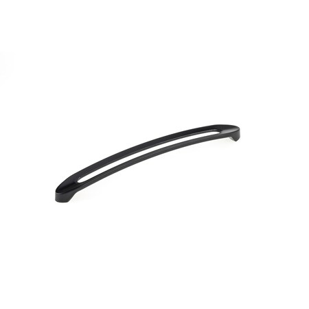 Richelieu 8 13/16 in (224 mm) Center-to-Center Matte Black Contemporary Cabinet Pull BP9257224900