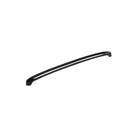 RICHELIEU HARDWARE 12 5/8 in (320 mm) Center-to-Center Matte Black Contemporary Cabinet Pull BP9257320900
