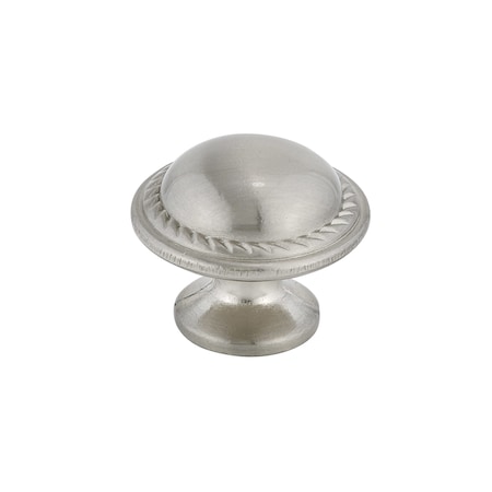 Richelieu 1 3/16 in (30 mm) Brushed Nickel Traditional Metal Cabinet Knob BP92830195