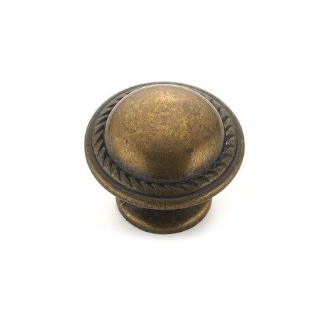 Richelieu 1 3/16 in (30 mm) Regency Brass Traditional Metal Cabinet Knob BP92830R3