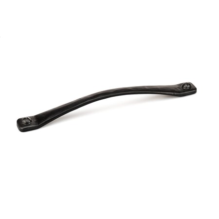 Richelieu 12 in (305 mm) Center-to-Center Matte Black Traditional Forged Iron Cabinet Pull Sheffield BP9464305900